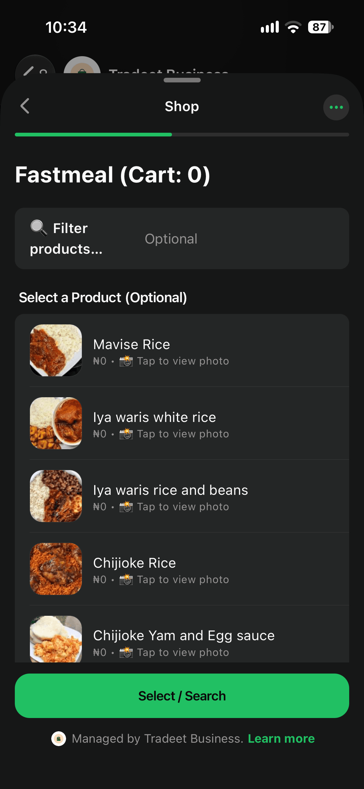 Fastmeal WhatsApp Shop Catalog Flow